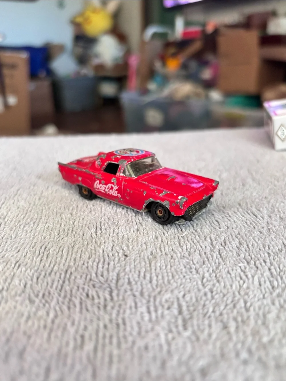 1957 Ford Thunderbird Coca-Cola red diecast car